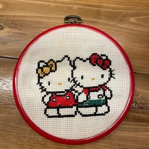 Hello Kitty CrossStitch Decorative Piece